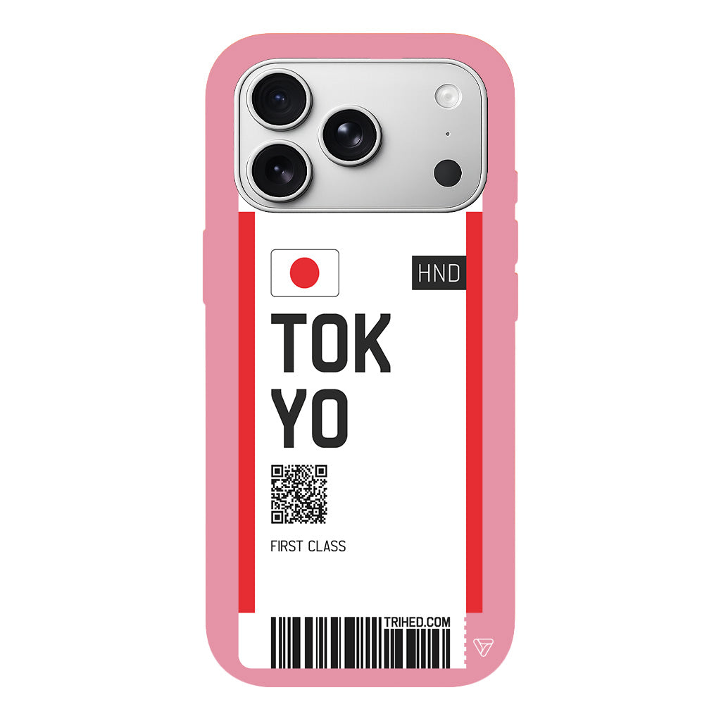 Tokyo Bileti Lansman Model İçi Kadife Silikon Telefon Kılıfı