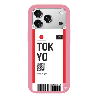 Tokyo Bileti Lansman Model İçi Kadife Silikon Telefon Kılıfı