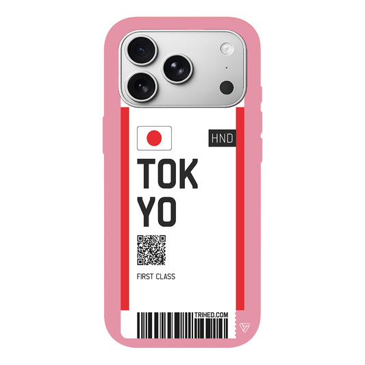 Tokyo Bileti Lansman Model İçi Kadife Silikon Telefon Kılıfı