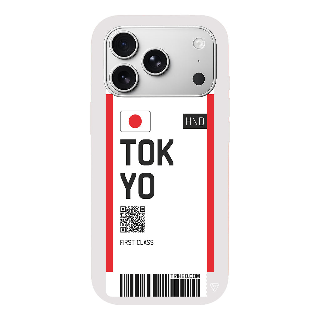 Tokyo Bileti Lansman Model İçi Kadife Silikon Telefon Kılıfı