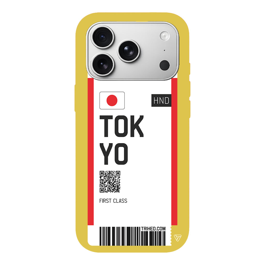 Tokyo Bileti Lansman Model İçi Kadife Silikon Telefon Kılıfı