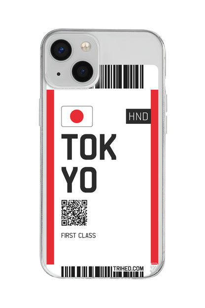 Tokyo Bileti Lansman Model İçi Kadife Silikon Telefon Kılıfı