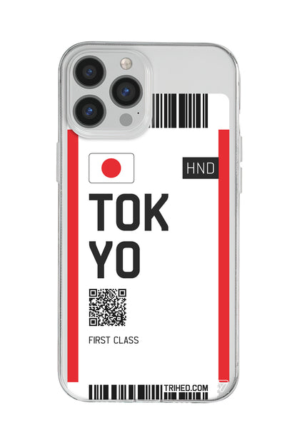 Tokyo Bileti Lansman Model İçi Kadife Silikon Telefon Kılıfı