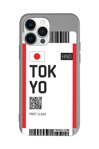 Tokyo Bileti Lansman Model İçi Kadife Silikon Telefon Kılıfı