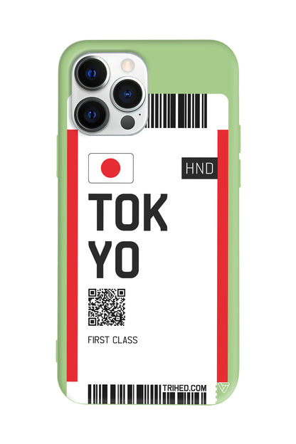 Tokyo Bileti Lansman Model İçi Kadife Silikon Telefon Kılıfı