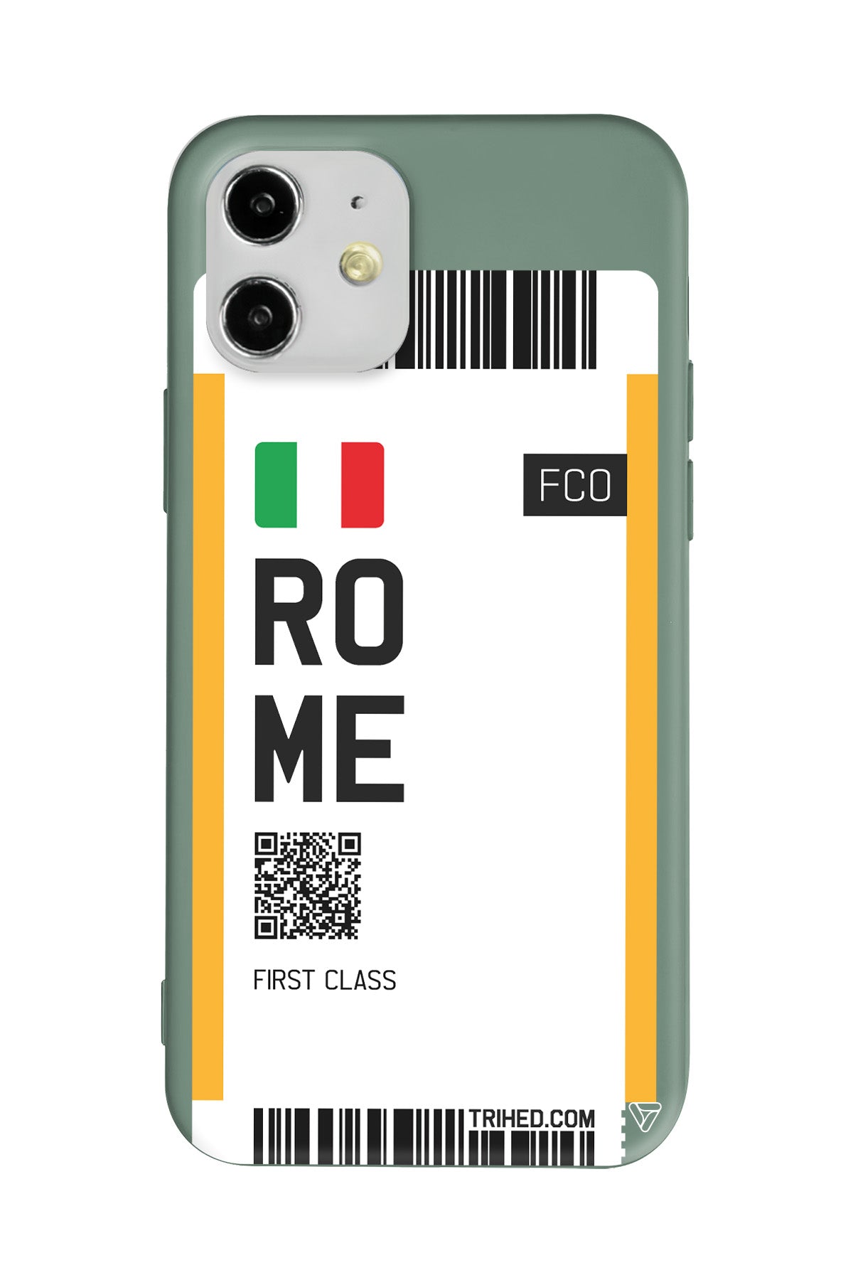 Rome Bileti Lansman Model İçi Kadife Silikon Telefon Kılıfı