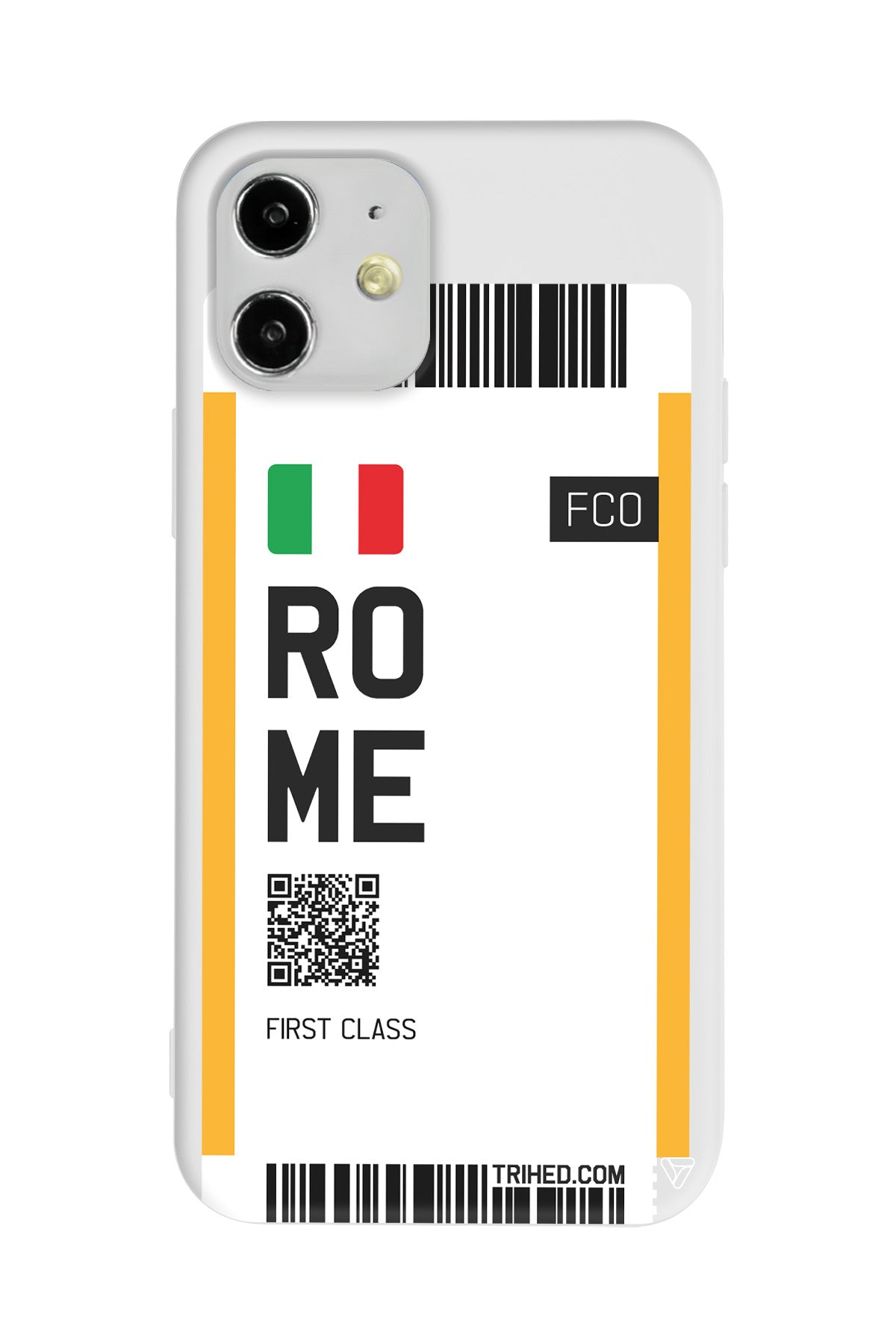 Rome Bileti Lansman Model İçi Kadife Silikon Telefon Kılıfı