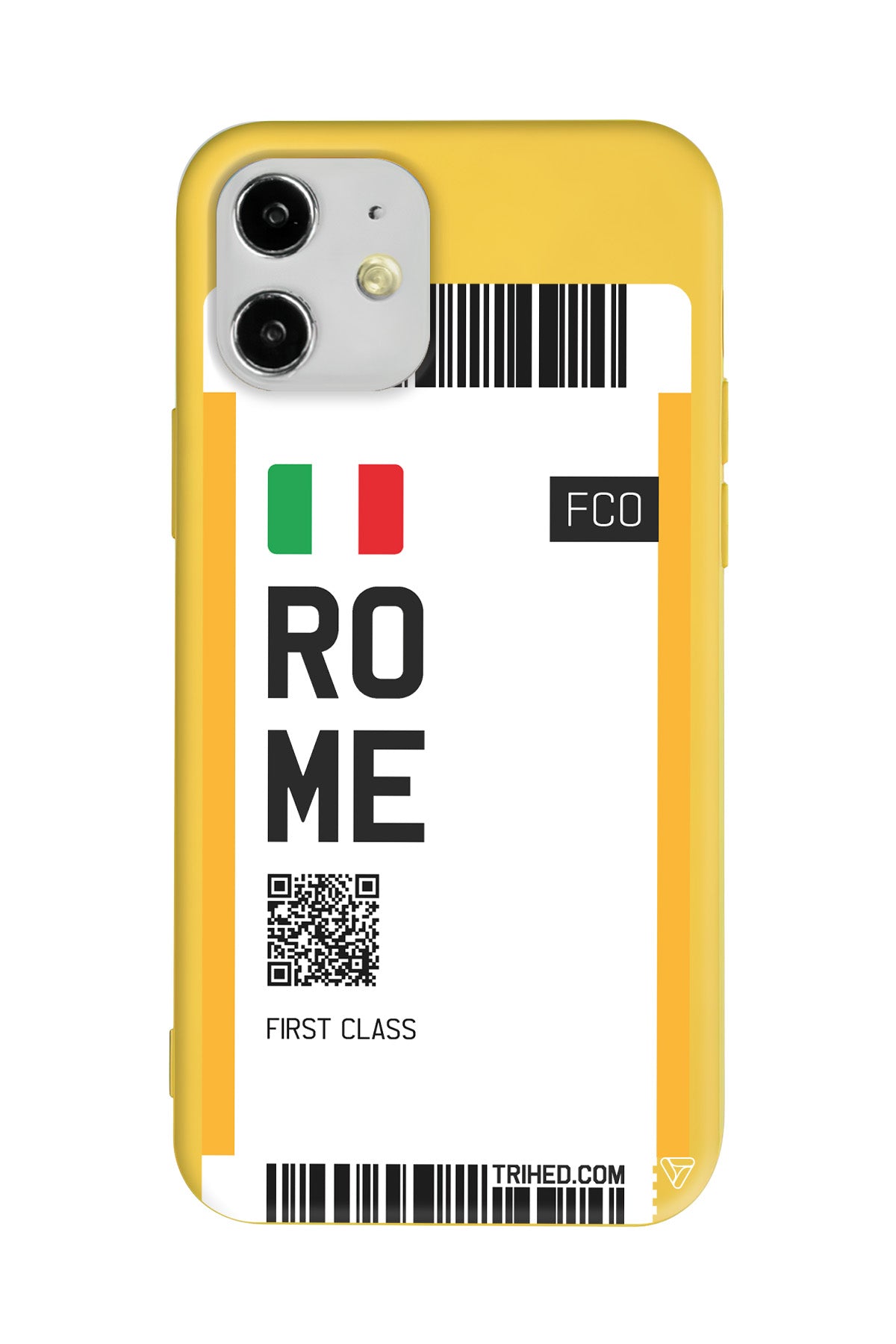 Rome Bileti Lansman Model İçi Kadife Silikon Telefon Kılıfı