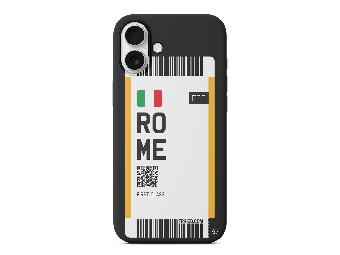 Rome Bileti Lansman Model İçi Kadife Silikon Telefon Kılıfı – Plus Serisine Özel