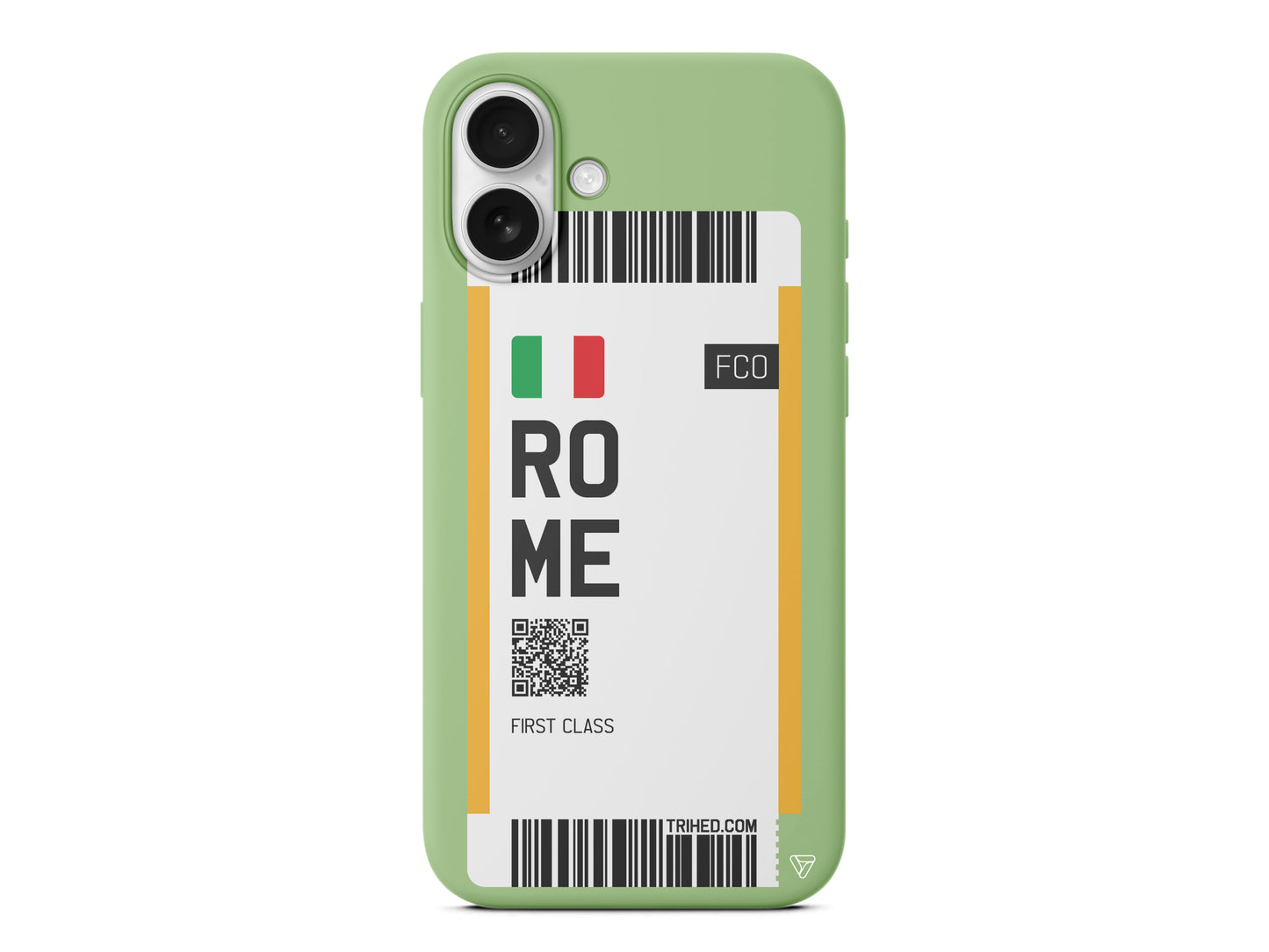 Rome Bileti Lansman Model İçi Kadife Silikon Telefon Kılıfı – Plus Serisine Özel