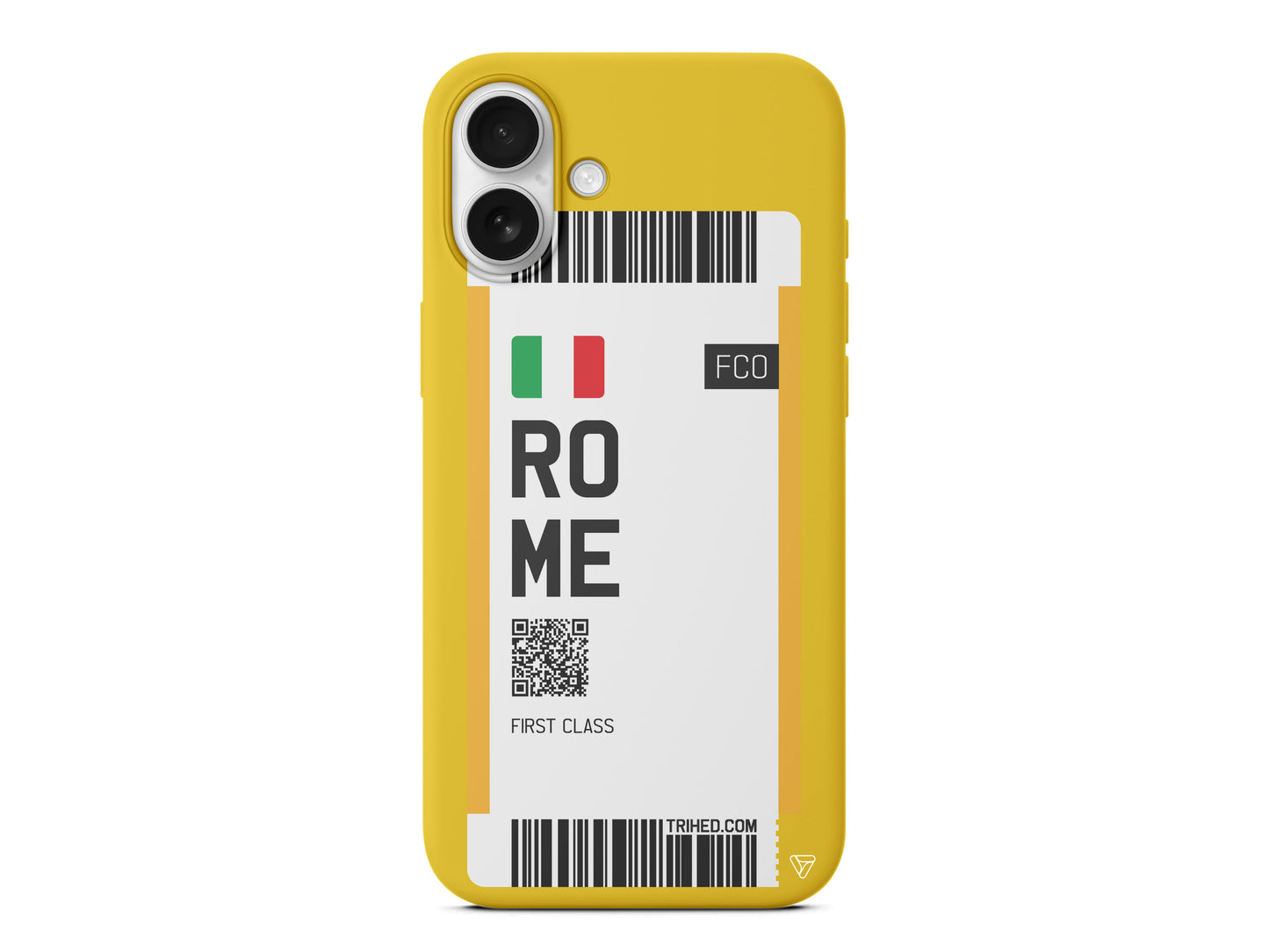 Rome Bileti Lansman Model İçi Kadife Silikon Telefon Kılıfı – Plus Serisine Özel