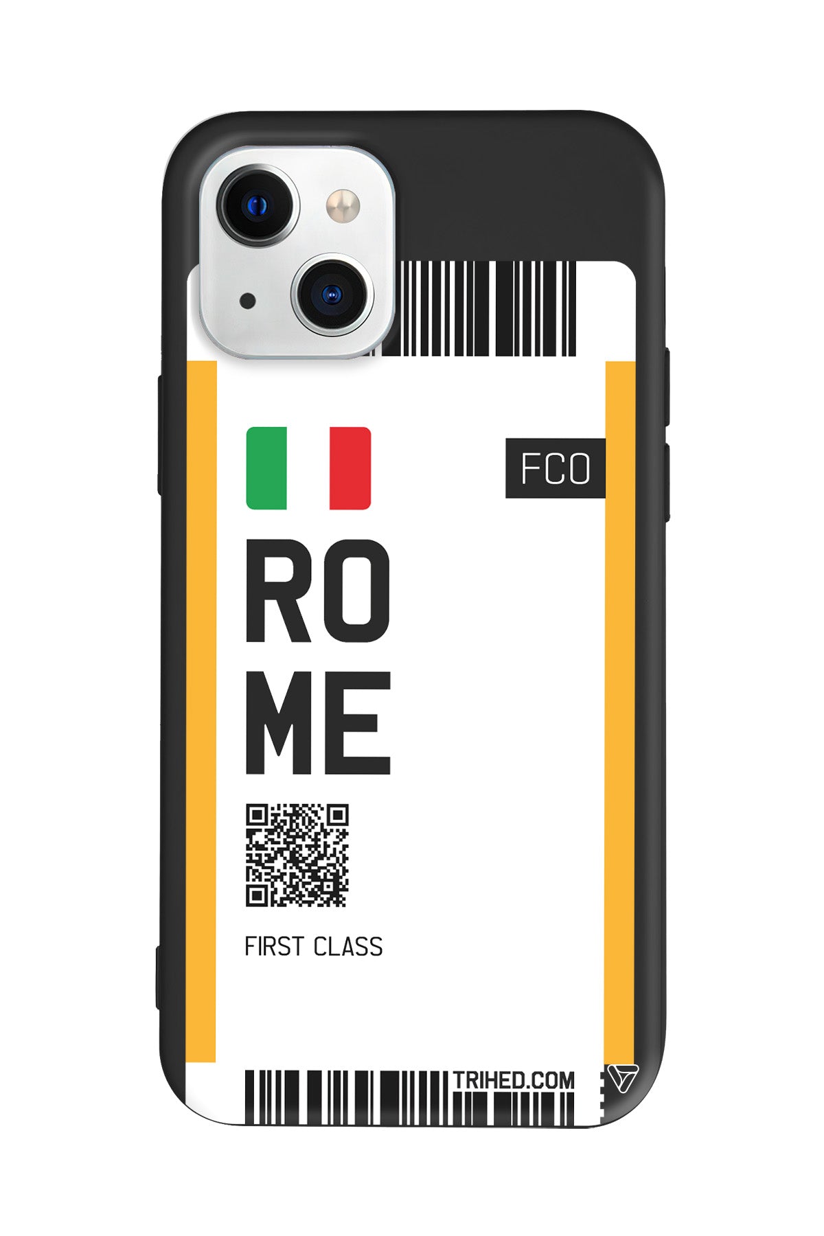 Rome Bileti Lansman Model İçi Kadife Silikon Telefon Kılıfı – Plus Serisine Özel