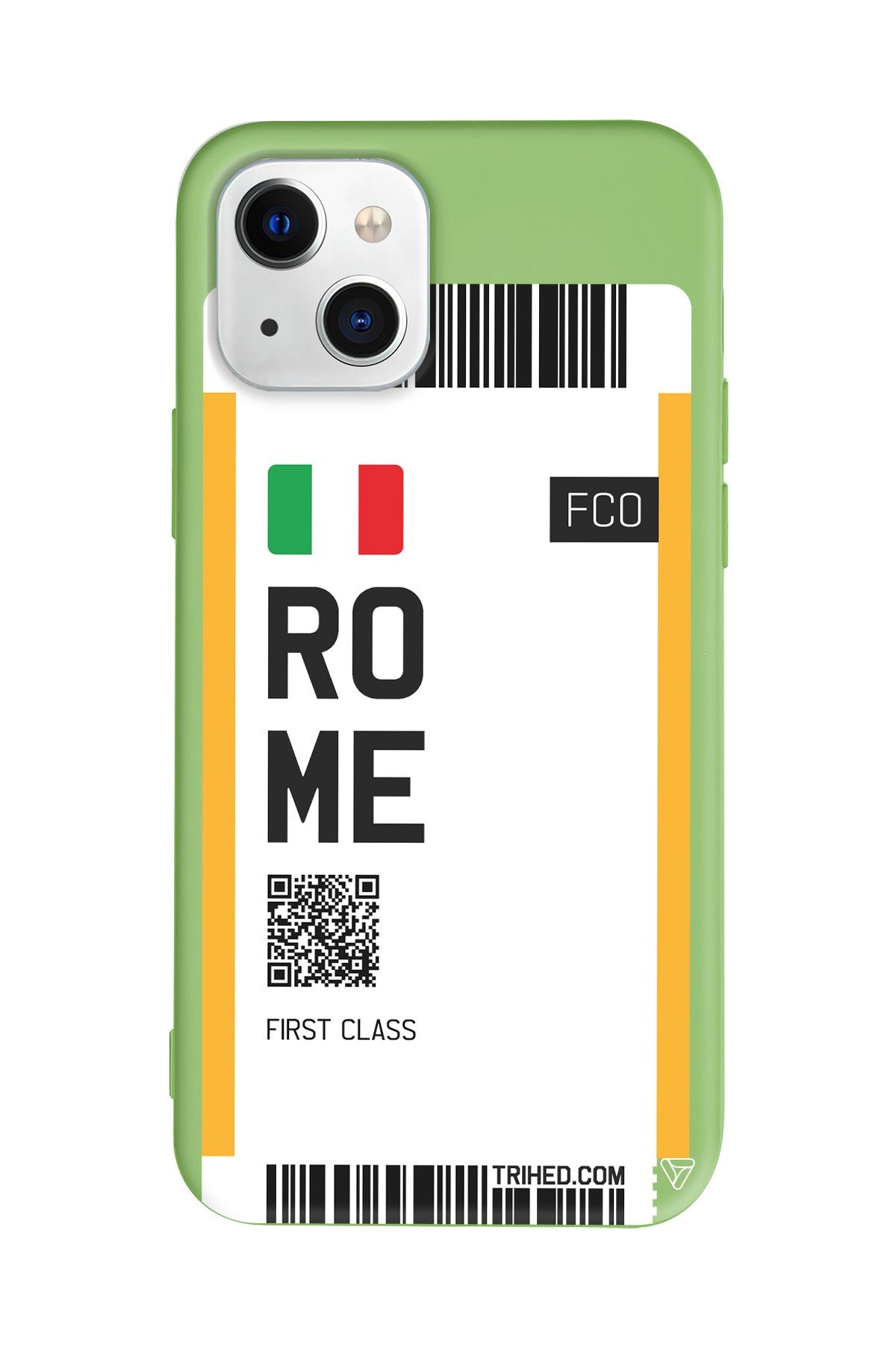 Rome Bileti Lansman Model İçi Kadife Silikon Telefon Kılıfı – Plus Serisine Özel