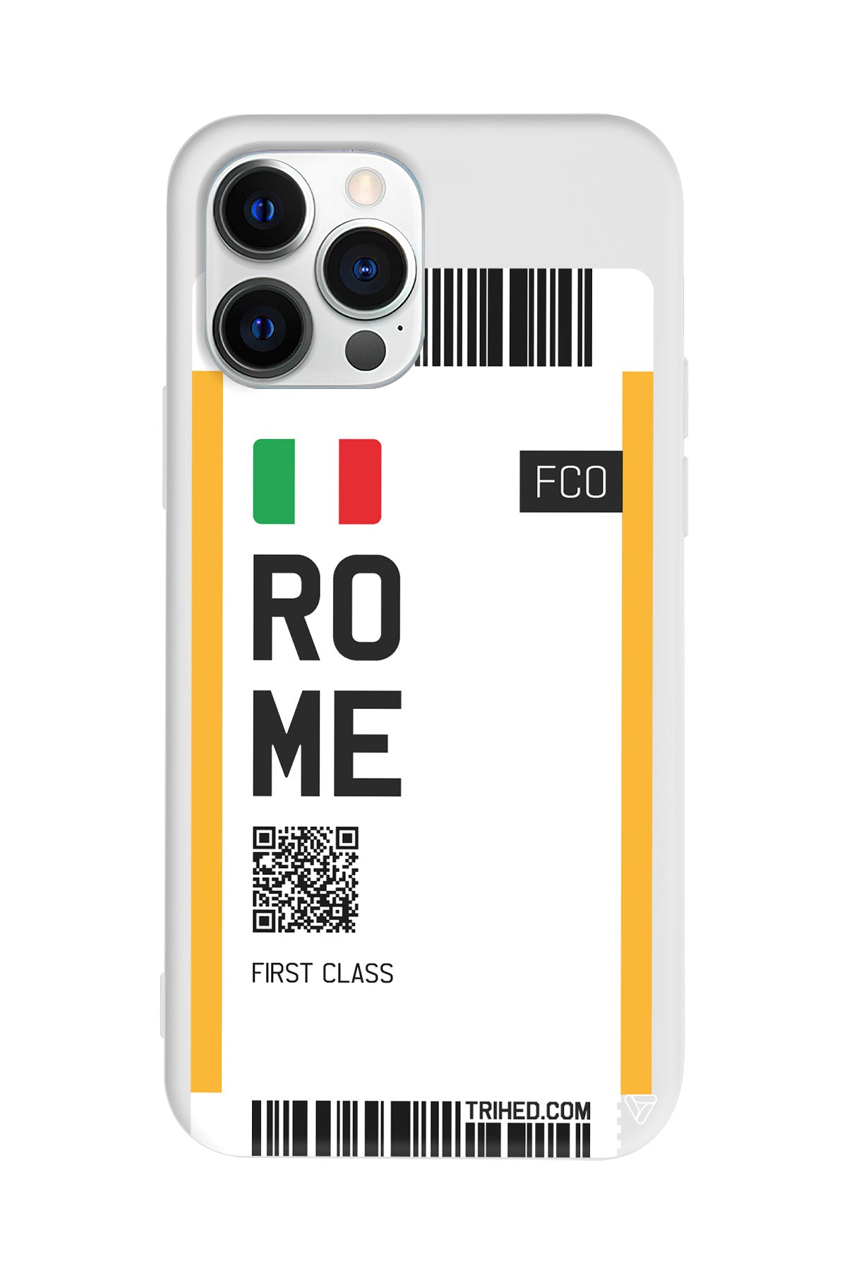 Rome Bileti Lansman Model İçi Kadife Silikon Telefon Kılıfı