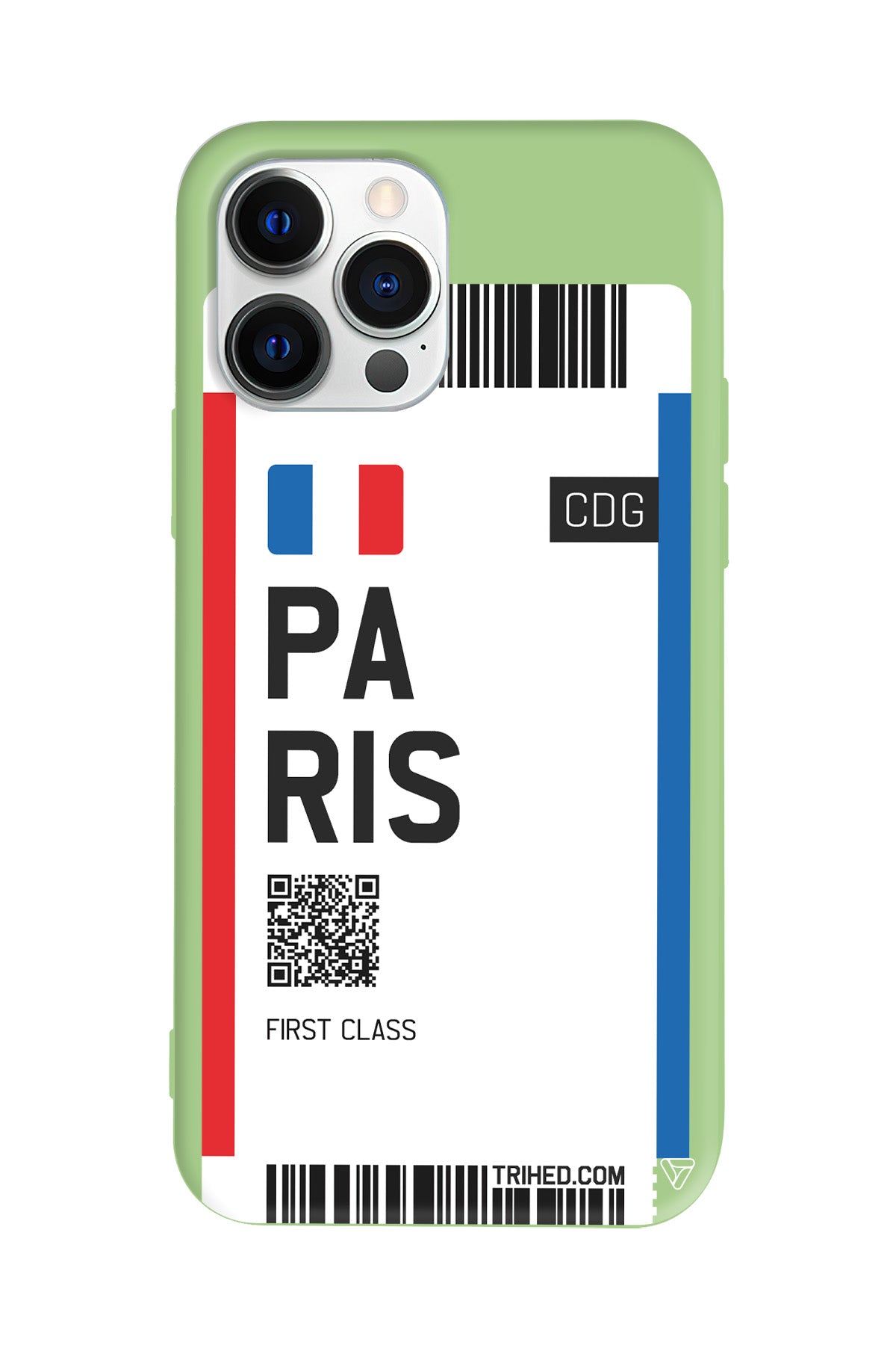 Paris Bileti Lansman Model İçi Kadife Silikon Telefon Kılıfı