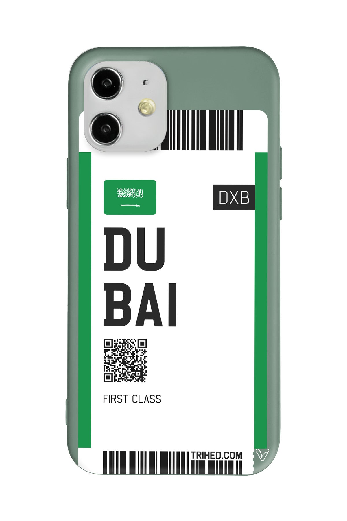 Dubai Bileti Lansman Model İçi Kadife Silikon Telefon Kılıfı