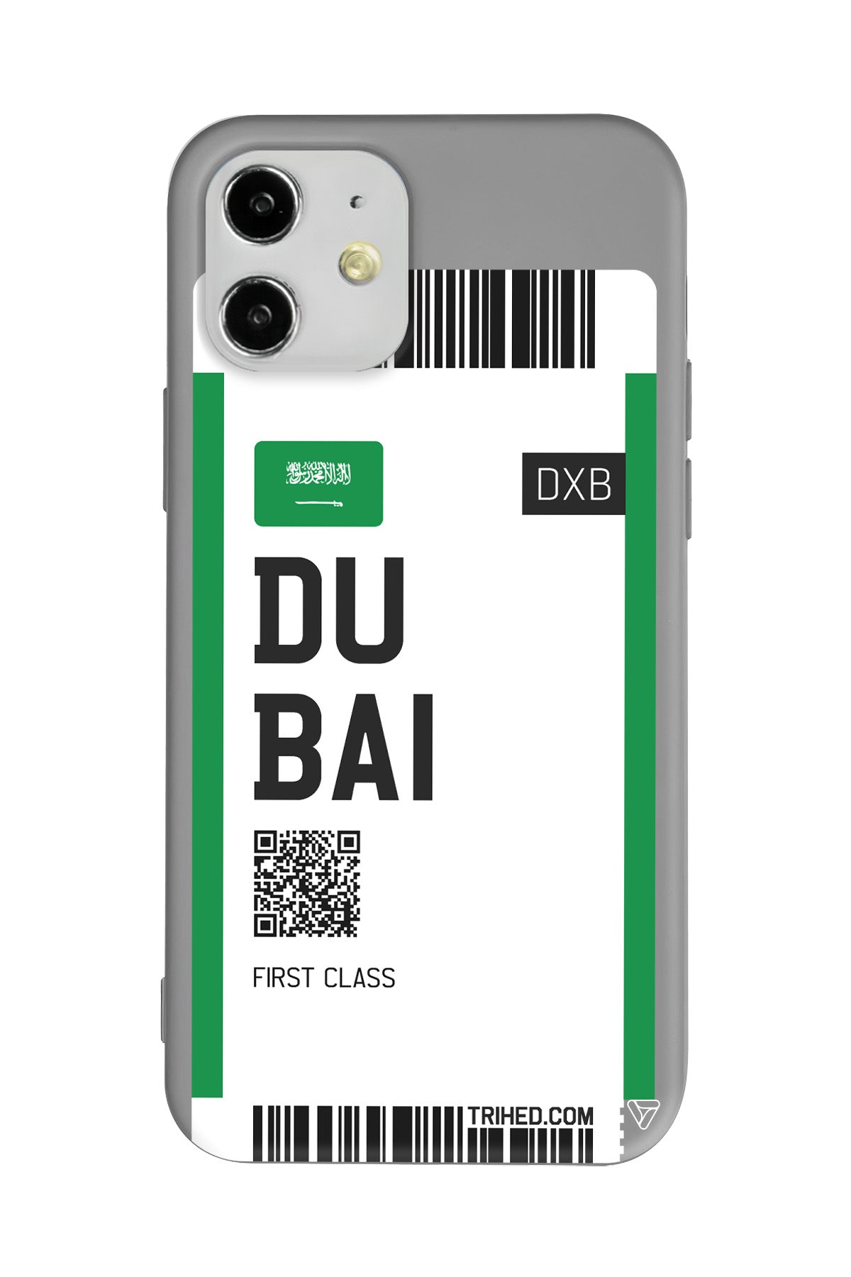 Dubai Bileti Lansman Model İçi Kadife Silikon Telefon Kılıfı