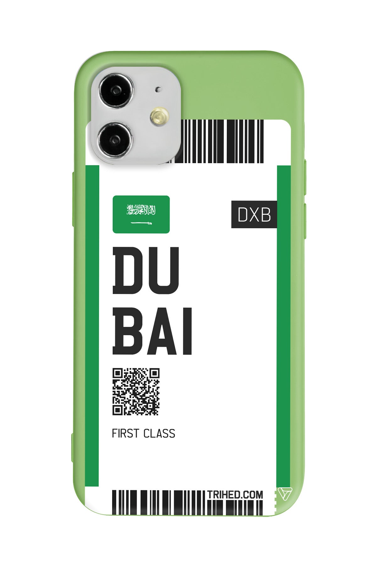 Dubai Bileti Lansman Model İçi Kadife Silikon Telefon Kılıfı