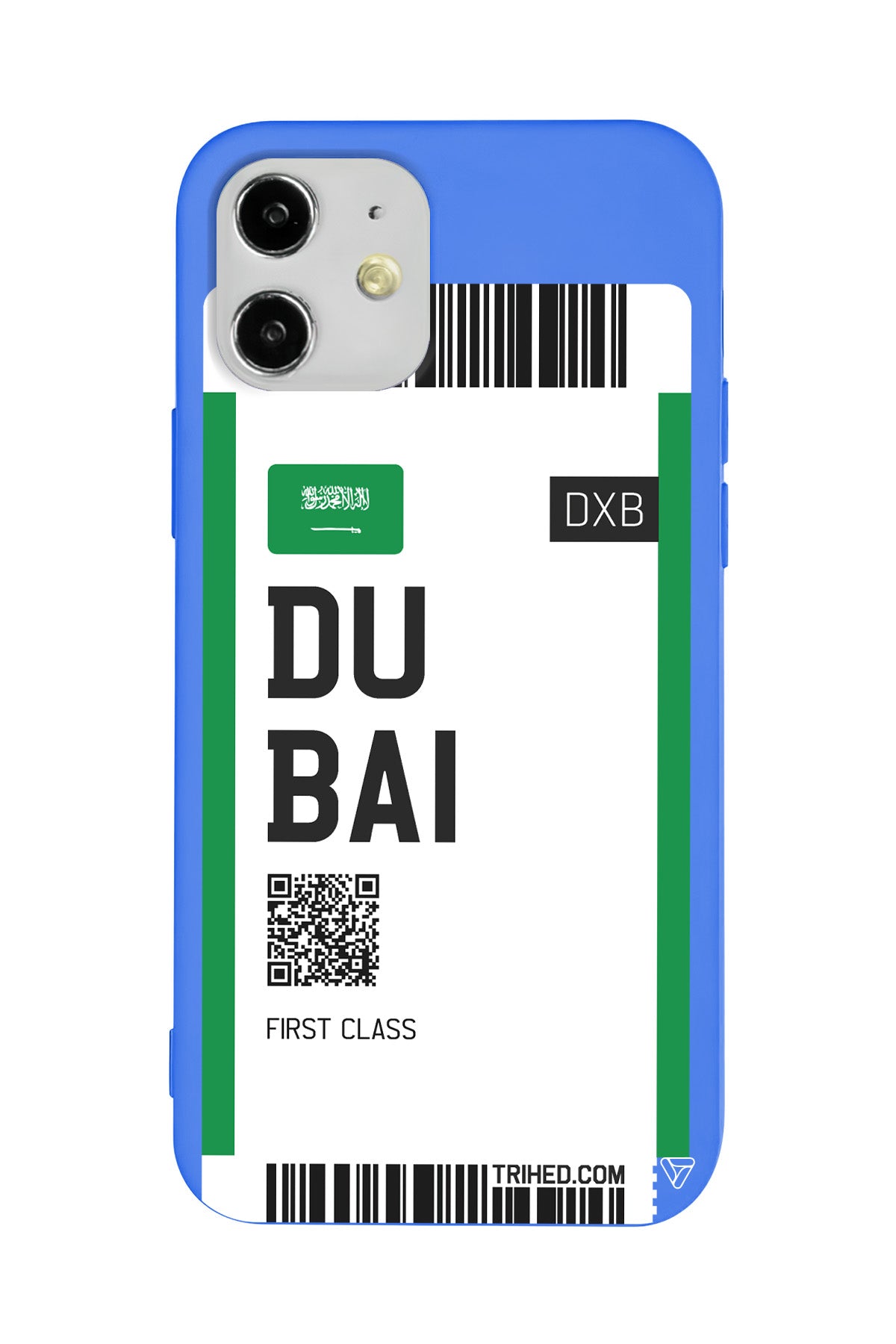 Dubai Bileti Lansman Model İçi Kadife Silikon Telefon Kılıfı