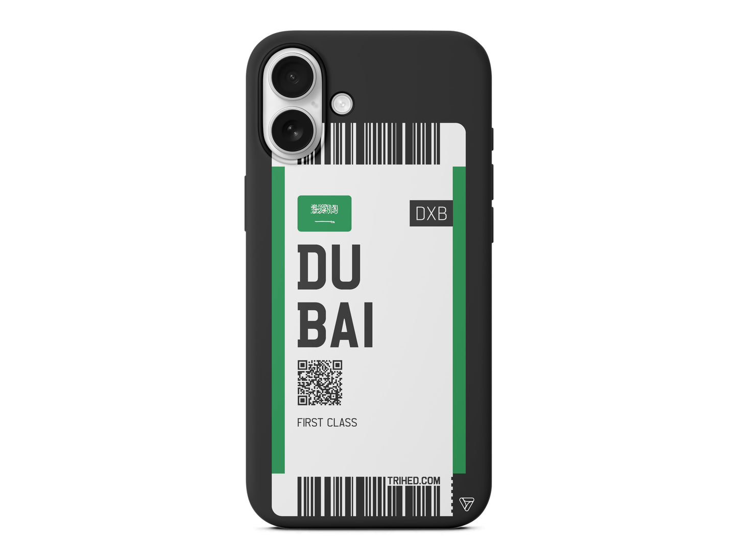 Dubai Bileti Lansman Model İçi Kadife Silikon Telefon Kılıfı