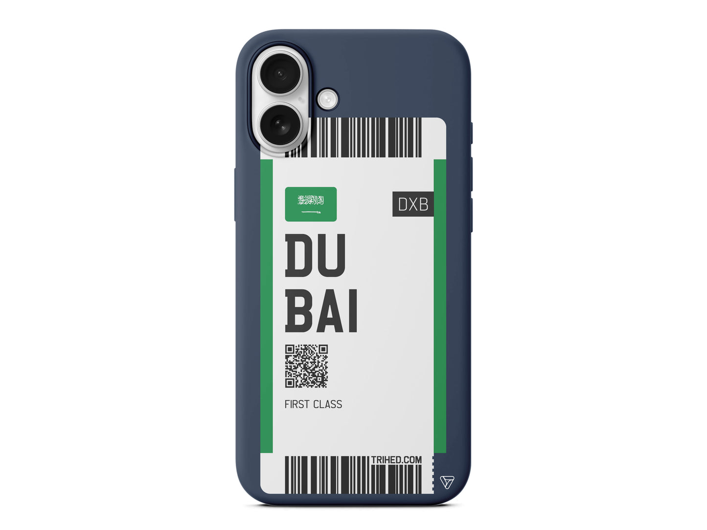 Dubai Bileti Lansman Model İçi Kadife Silikon Telefon Kılıfı