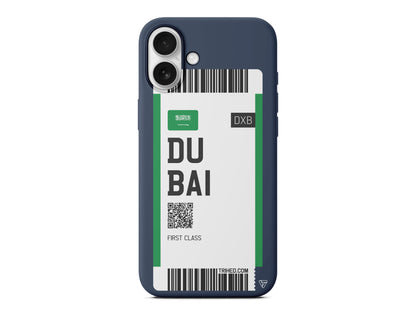 Dubai Bileti Lansman Model İçi Kadife Silikon Telefon Kılıfı