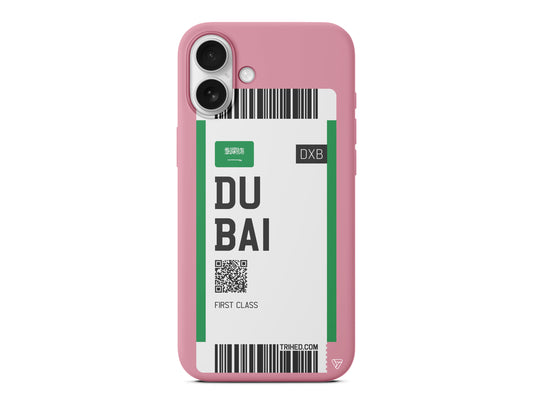 Dubai Bileti Lansman Model İçi Kadife Silikon Telefon Kılıfı – Plus Serisine Özel
