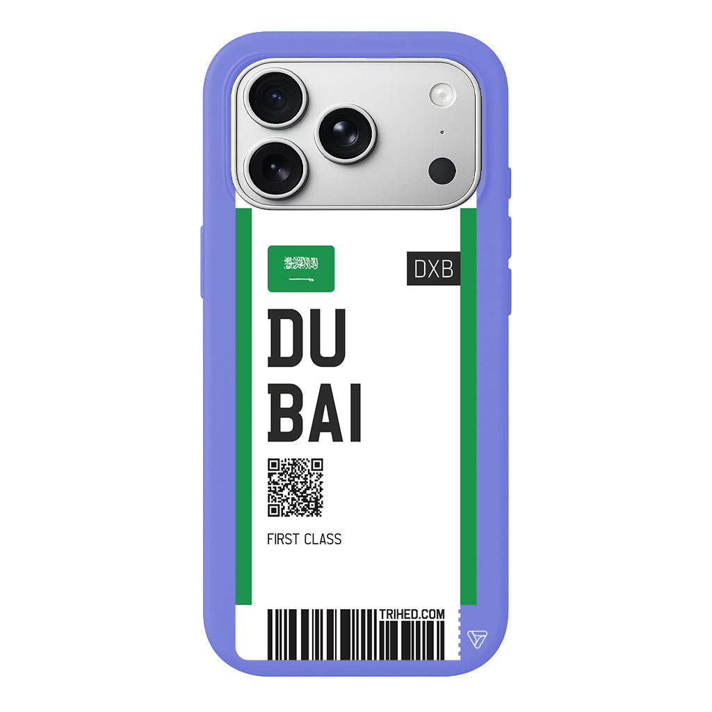 Dubai Bileti Lansman Model İçi Kadife Silikon Telefon Kılıfı