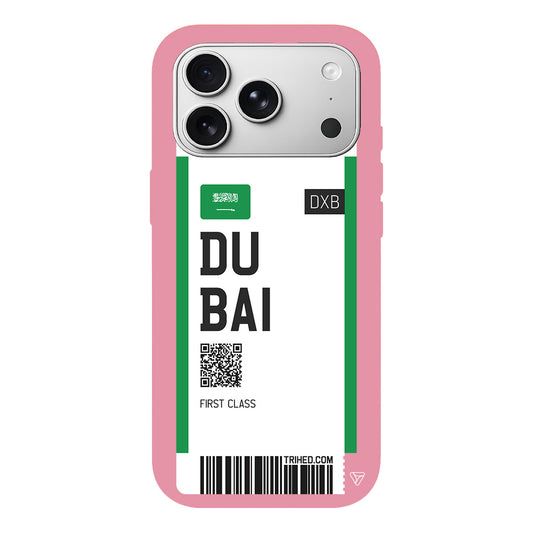 Dubai Bileti Lansman Model İçi Kadife Silikon Telefon Kılıfı