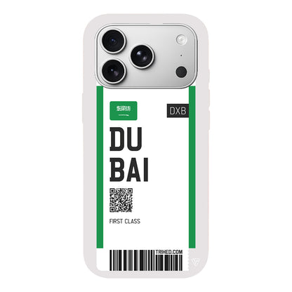 Dubai Bileti Lansman Model İçi Kadife Silikon Telefon Kılıfı