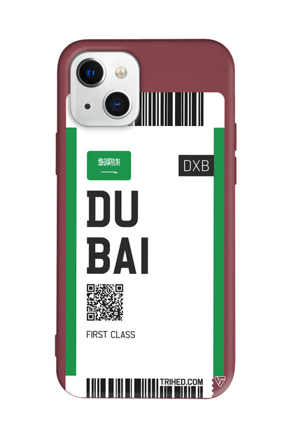 Dubai Bileti Lansman Model İçi Kadife Silikon Telefon Kılıfı – Plus Serisine Özel