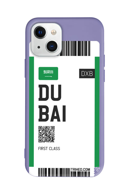 Dubai Bileti Lansman Model İçi Kadife Silikon Telefon Kılıfı – Plus Serisine Özel