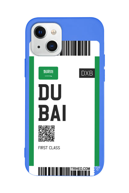 Dubai Bileti Lansman Model İçi Kadife Silikon Telefon Kılıfı – Plus Serisine Özel