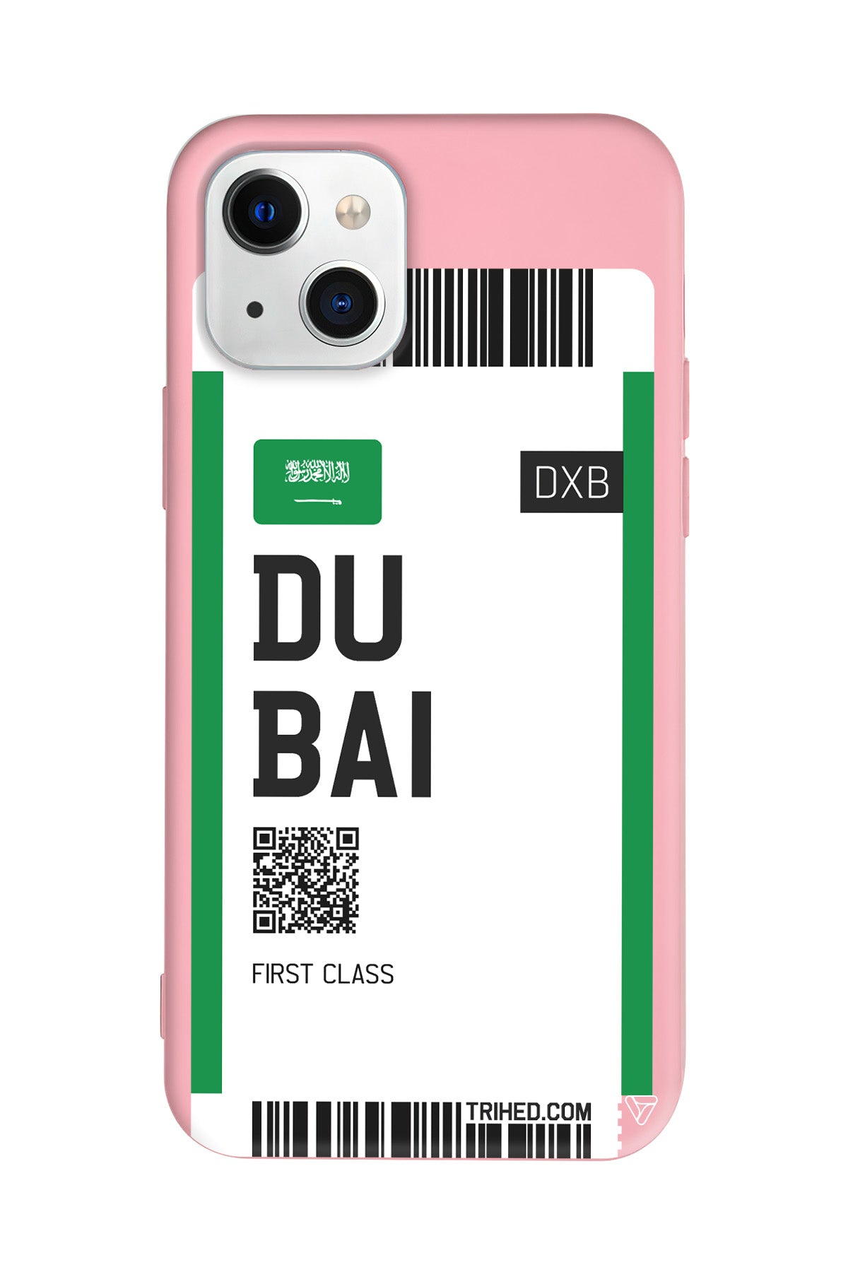 Dubai Bileti Lansman Model İçi Kadife Silikon Telefon Kılıfı – Plus Serisine Özel