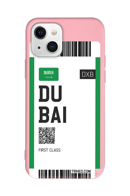Dubai Bileti Lansman Model İçi Kadife Silikon Telefon Kılıfı – Plus Serisine Özel