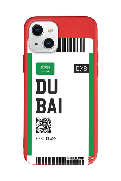 Dubai Bileti Lansman Model İçi Kadife Silikon Telefon Kılıfı – Plus Serisine Özel