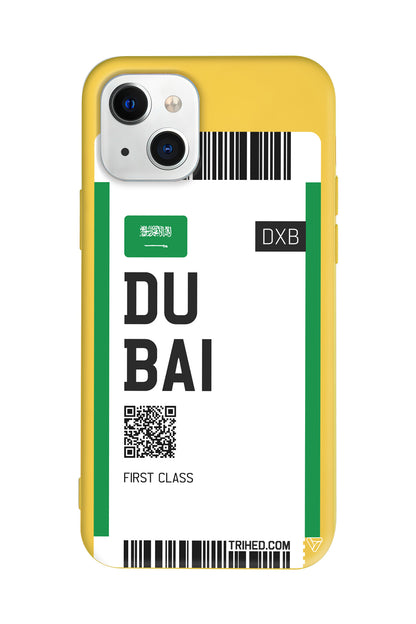 Dubai Bileti Lansman Model İçi Kadife Silikon Telefon Kılıfı – Plus Serisine Özel