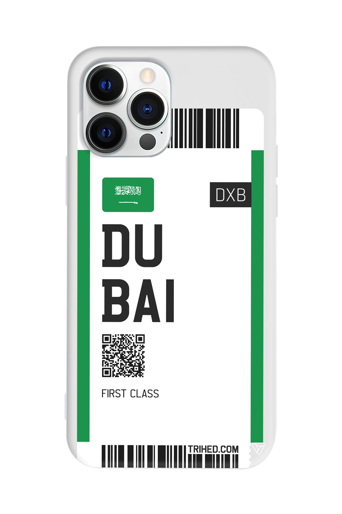 Dubai Bileti Lansman Model İçi Kadife Silikon Telefon Kılıfı