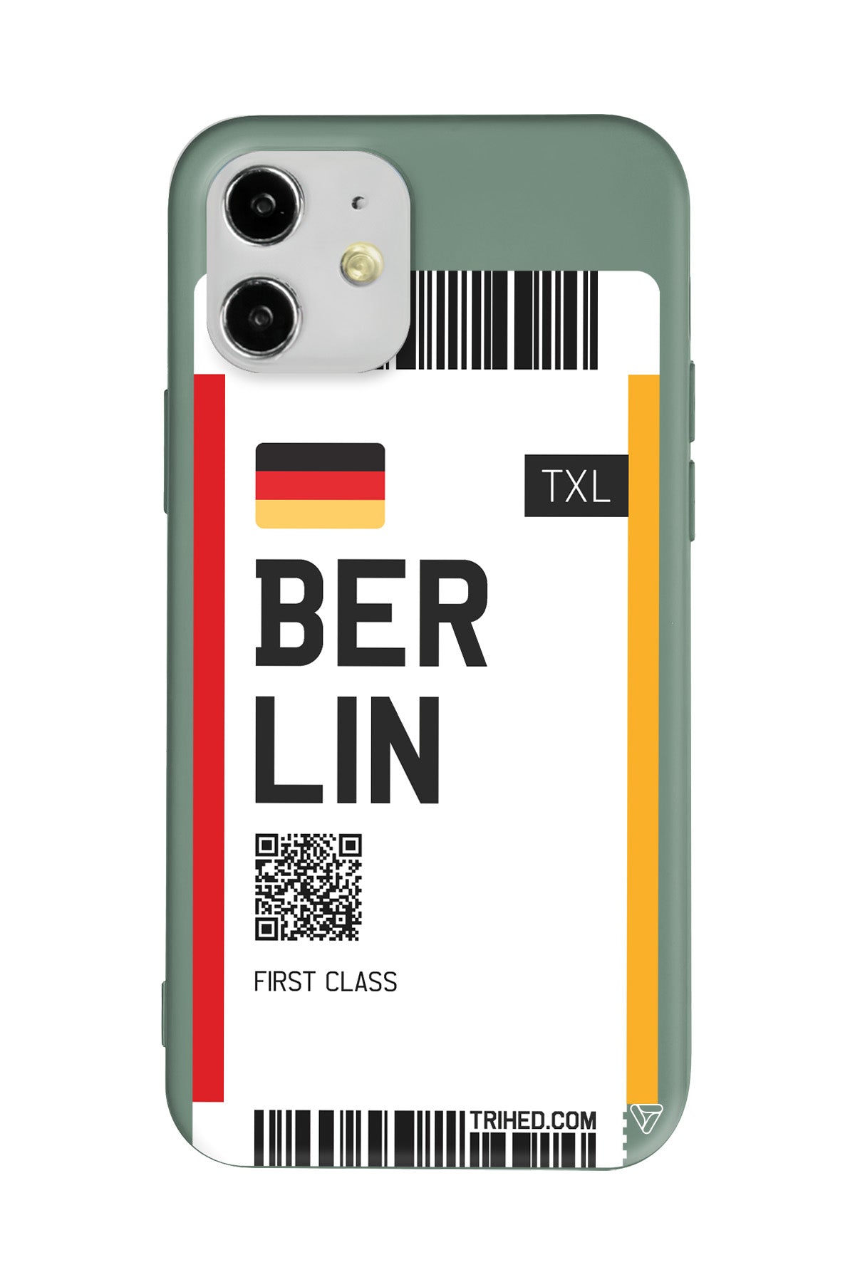 Berlin Bileti Lansman Model İçi Kadife Silikon Telefon Kılıfı