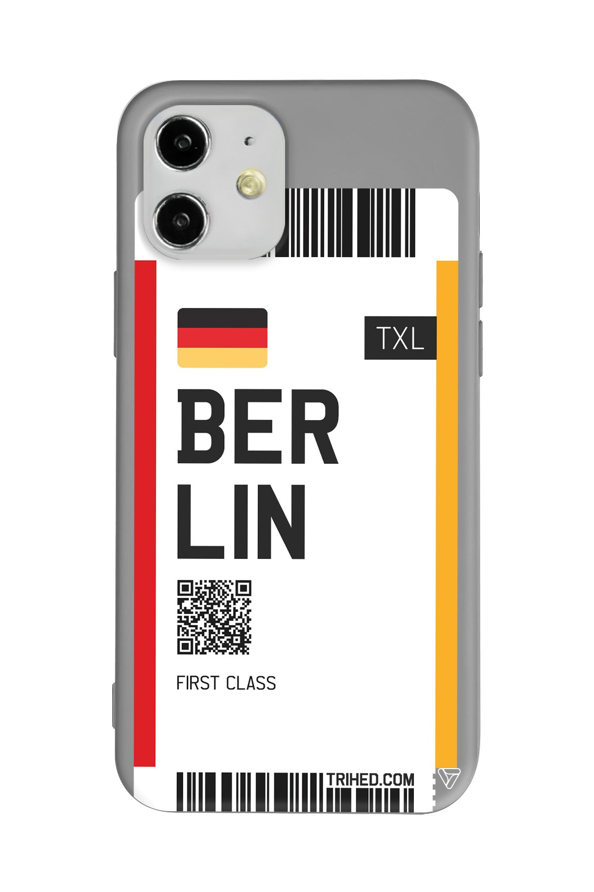 Berlin Bileti Lansman Model İçi Kadife Silikon Telefon Kılıfı