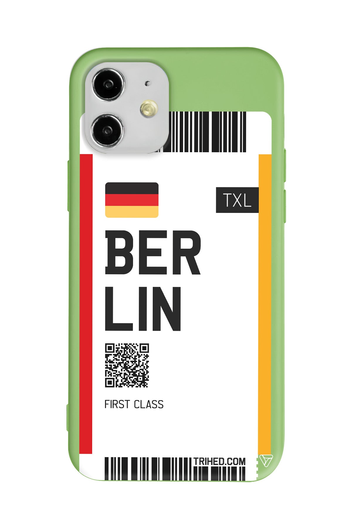 Berlin Bileti Lansman Model İçi Kadife Silikon Telefon Kılıfı