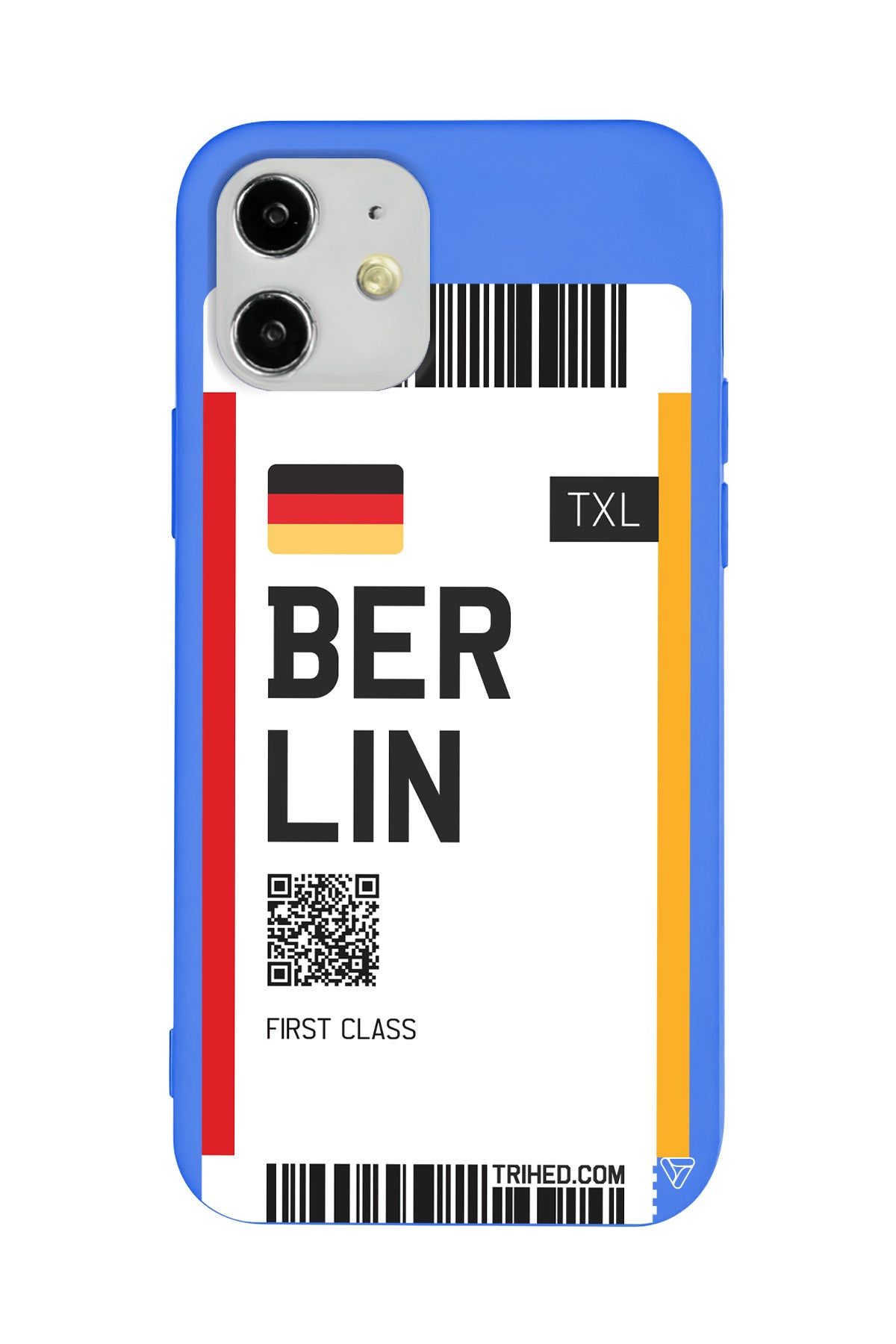 Berlin Bileti Lansman Model İçi Kadife Silikon Telefon Kılıfı