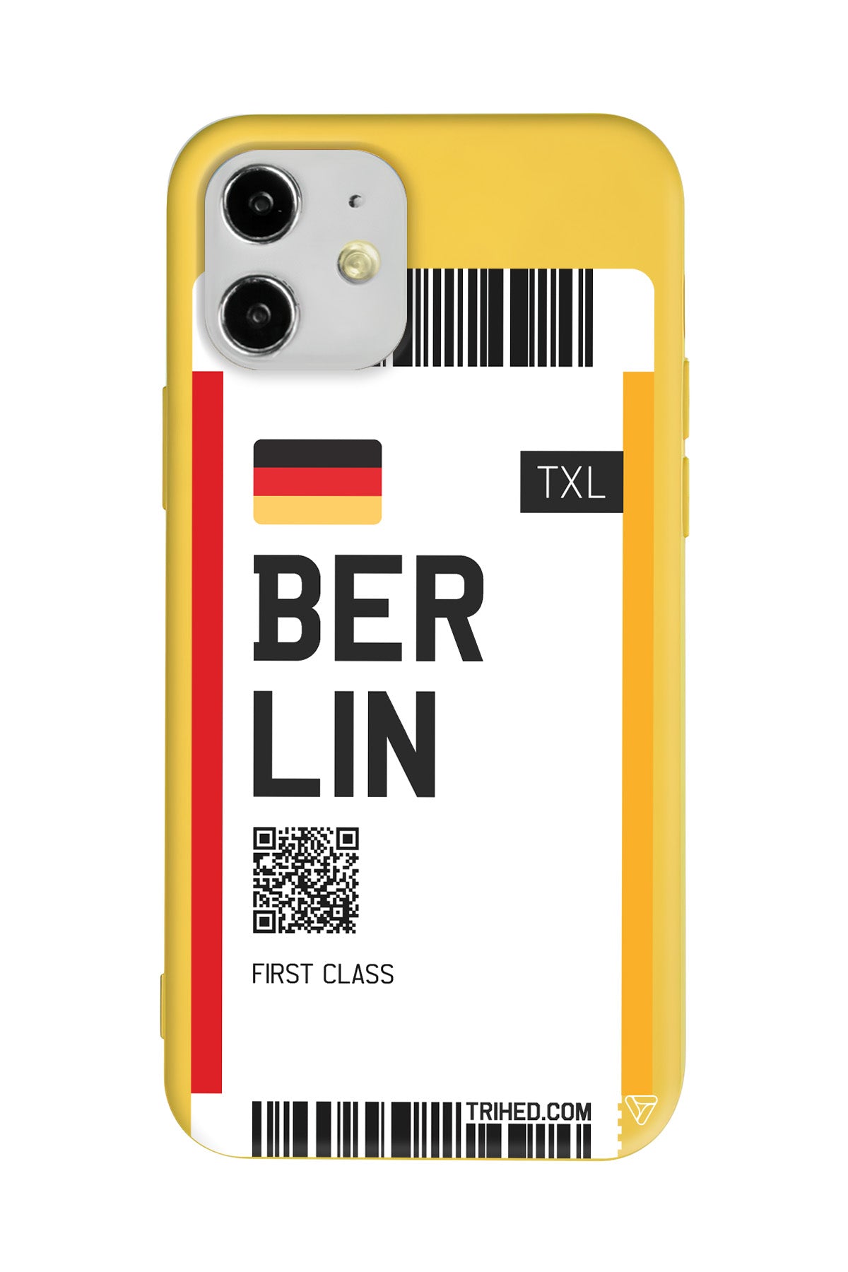 Berlin Bileti Lansman Model İçi Kadife Silikon Telefon Kılıfı