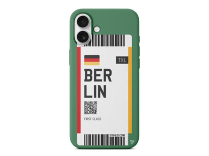 Berlin Bileti Lansman Model İçi Kadife Silikon Telefon Kılıfı