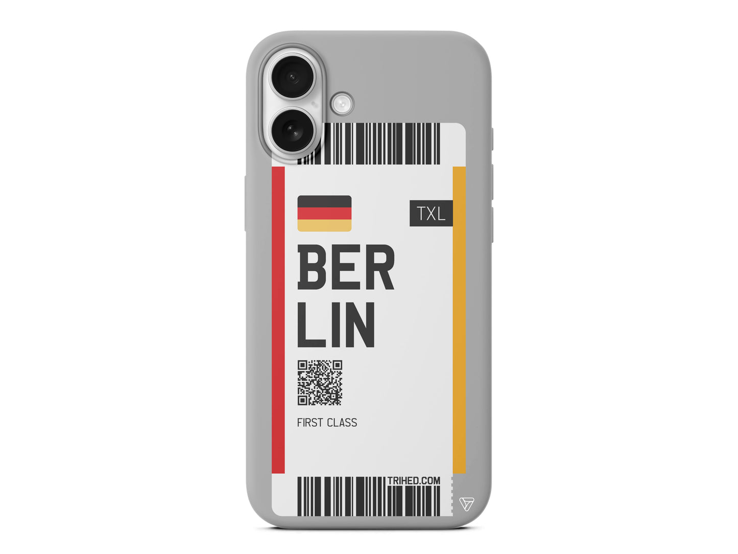 Berlin Bileti Lansman Model İçi Kadife Silikon Telefon Kılıfı