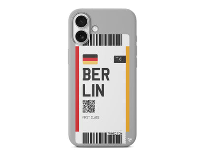 Berlin Bileti Lansman Model İçi Kadife Silikon Telefon Kılıfı
