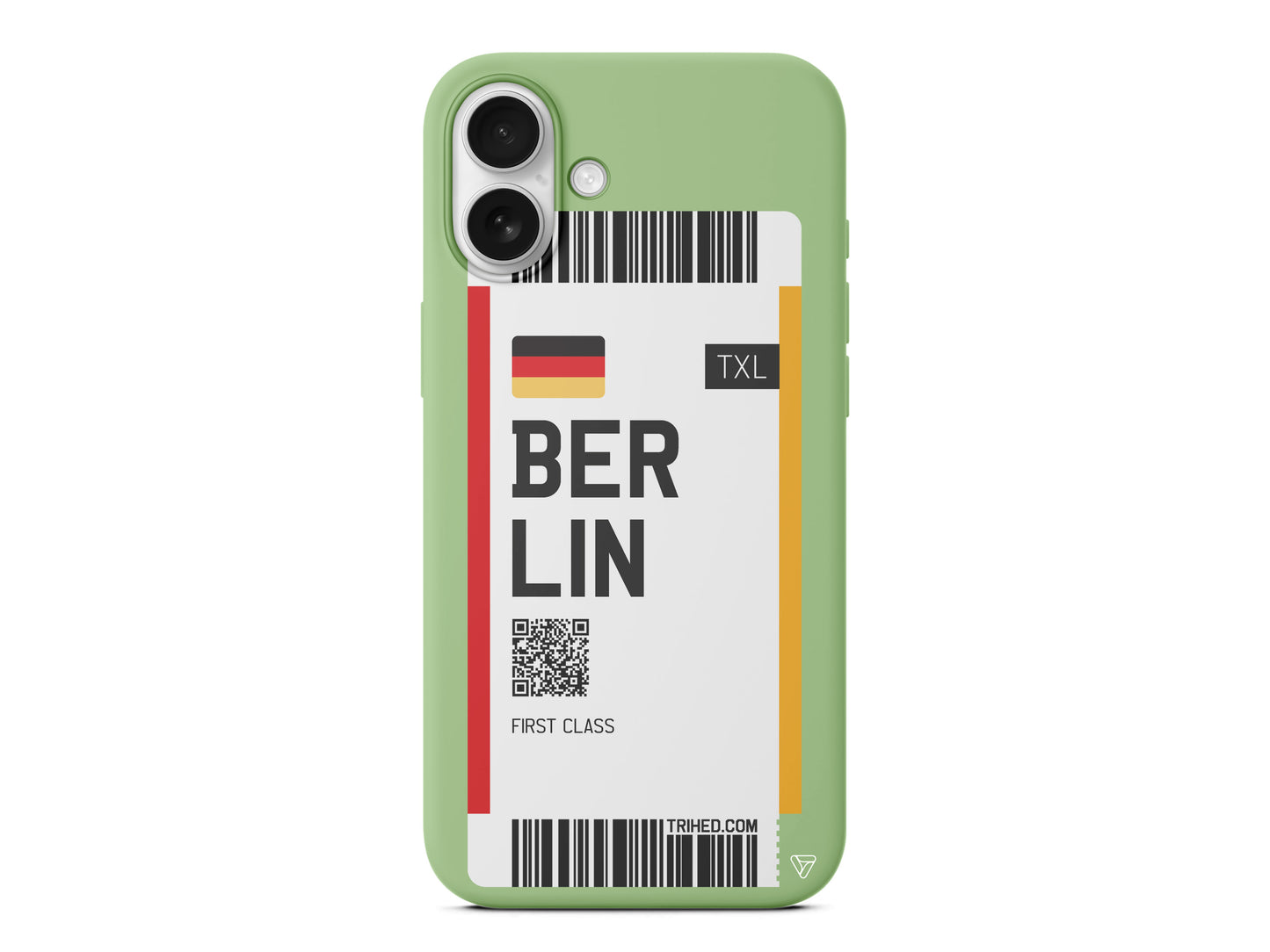 Berlin Bileti Lansman Model İçi Kadife Silikon Telefon Kılıfı