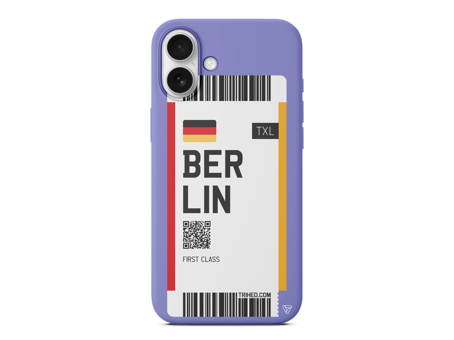 Berlin Bileti Lansman Model İçi Kadife Silikon Telefon Kılıfı