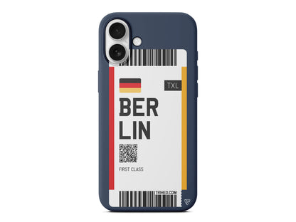 Berlin Bileti Lansman Model İçi Kadife Silikon Telefon Kılıfı