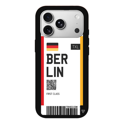 Berlin Bileti Lansman Model İçi Kadife Silikon Telefon Kılıfı